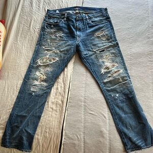 Polo Ralph Lauren Rip and Repair Southwestern Style Denim